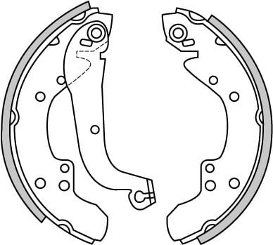 BRAKE SHOES AXLE SET (4)