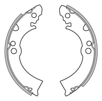 BRAKE SHOES AXLE SET (4)