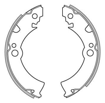 BRAKE SHOES AXLE SET (4)