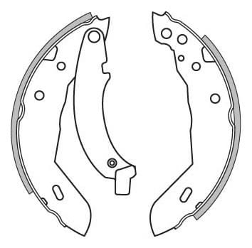BRAKE SHOES AXLE SET (4)