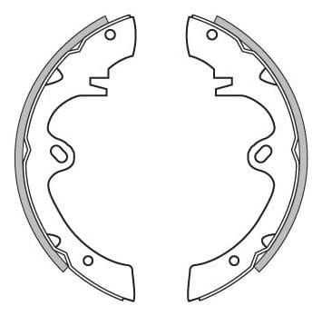 BRAKE SHOES AXLE SET (4)