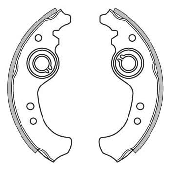 BRAKE SHOES AXLE SET (4)