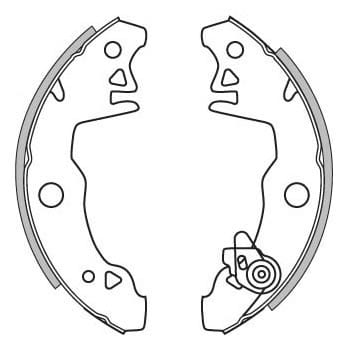 BRAKE SHOES AXLE SET (4)