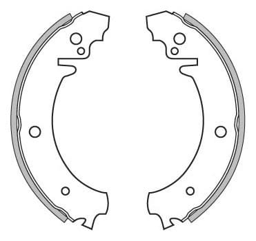 BRAKE SHOES AXLE SET (4)