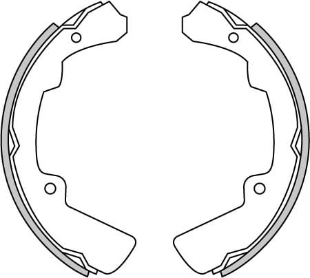 BRAKE SHOES AXLE SET (4)