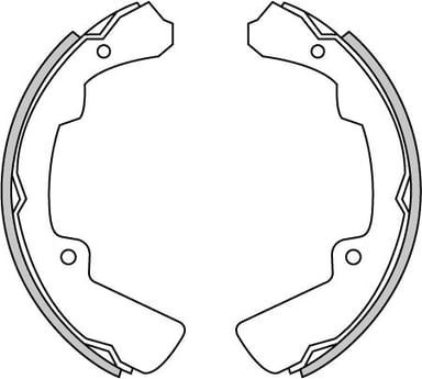 BRAKE SHOES AXLE SET (4)