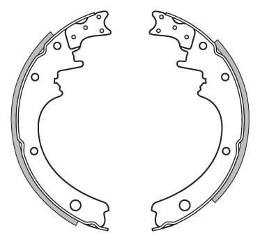 BRAKE SHOES AXLE SET (4)