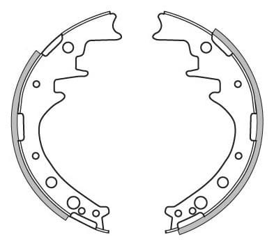 BRAKE SHOES AXLE SET (4)
