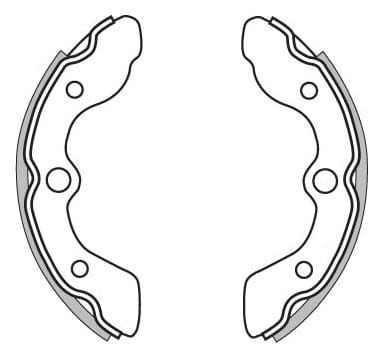 BRAKE SHOES AXLE SET (4)