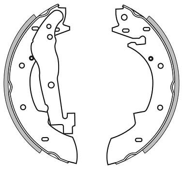 BRAKE SHOES AXLE SET (4)