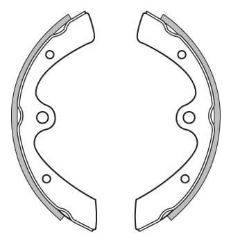BRAKE SHOES AXLE SET (4)