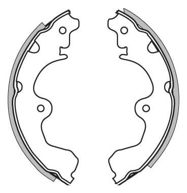 BRAKE SHOES AXLE SET (4)