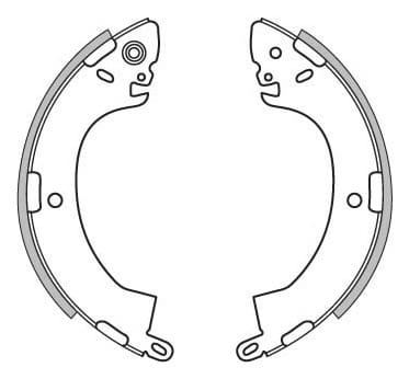 BRAKE SHOES AXLE SET (4)
