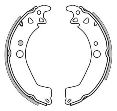 BRAKE SHOES AXLE SET (4)