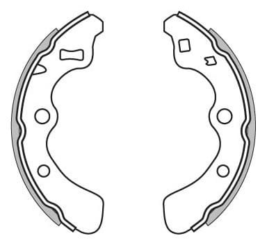 BRAKE SHOES AXLE SET (4)