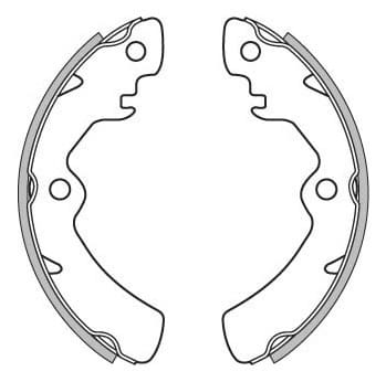 BRAKE SHOES AXLE SET (4)