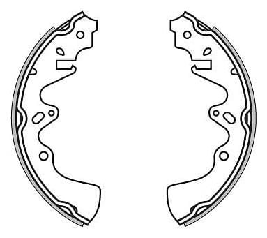BRAKE SHOES AXLE SET (4)