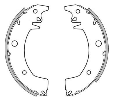 BRAKE SHOES AXLE SET (4)