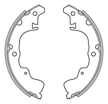 BRAKE SHOES AXLE SET (4)
