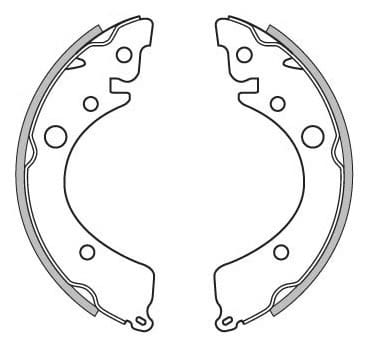 BRAKE SHOES AXLE SET (4)