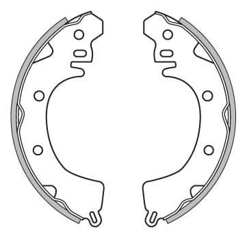 BRAKE SHOES AXLE SET (4)