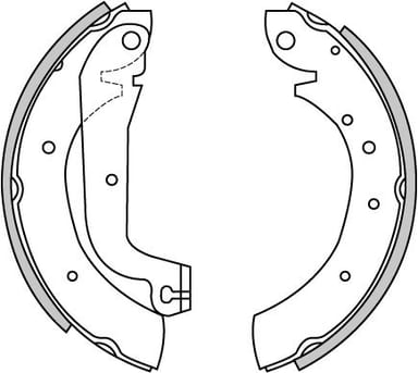 BRAKE SHOES AXLE SET (4)