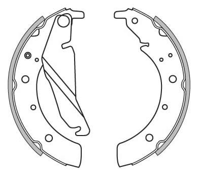 BRAKE SHOES AXLE SET (4)