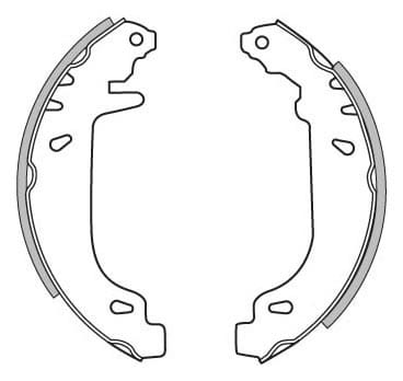 BRAKE SHOES AXLE SET (4)
