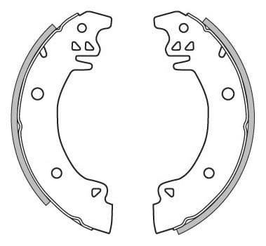 BRAKE SHOES AXLE SET (4)