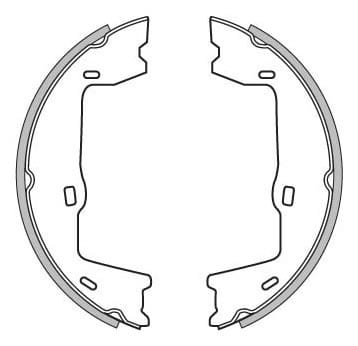HAND BRAKE SHOES SET (4)