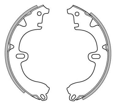 BRAKE SHOES AXLE SET (4)