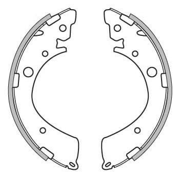 BRAKE SHOES AXLE SET (4)