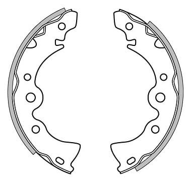 BRAKE SHOES AXLE SET (4)