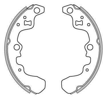 BRAKE SHOES AXLE SET (4)