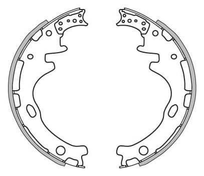 BRAKE SHOES AXLE SET (4)