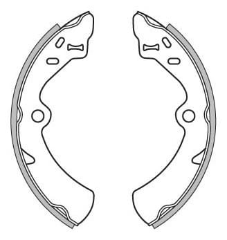 BRAKE SHOES AXLE SET (4)