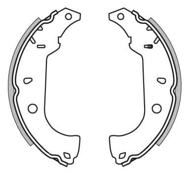 BRAKE SHOES AXLE SET (4)