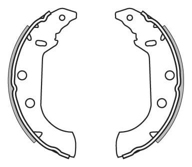 BRAKE SHOES AXLE SET (4)