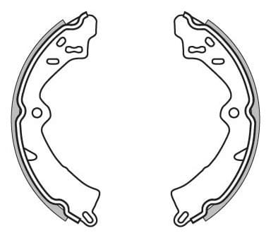 BRAKE SHOES AXLE SET (4)