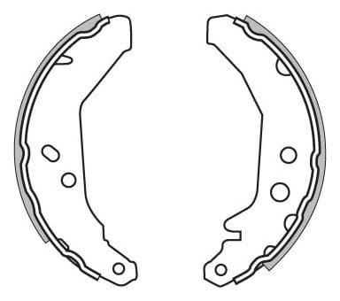 BRAKE SHOES AXLE SET (4)