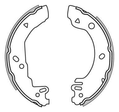 BRAKE SHOES AXLE SET (4)