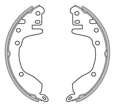 BRAKE SHOES AXLE SET (4)