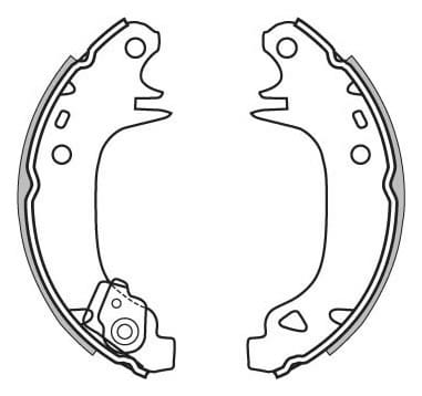 BRAKE SHOES AXLE SET (4)