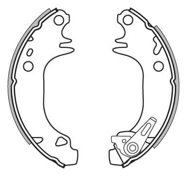 BRAKE SHOES AXLE SET (4)