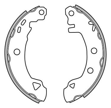 BRAKE SHOES AXLE SET (4)