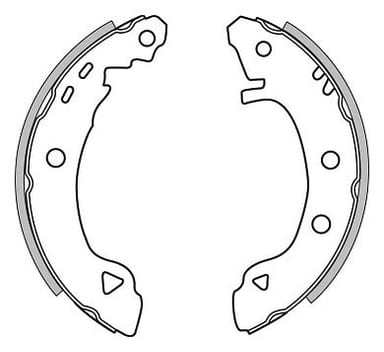 BRAKE SHOES AXLE SET (4)