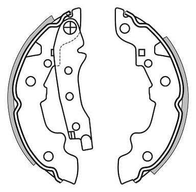 BRAKE SHOES AXLE SET (4)