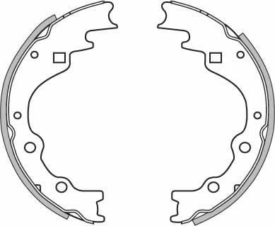 BRAKE SHOES AXLE SET (4)