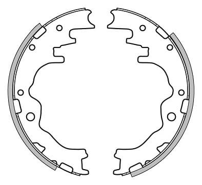 BRAKE SHOES AXLE SET (4)