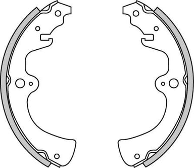 BRAKE SHOES AXLE SET (4)